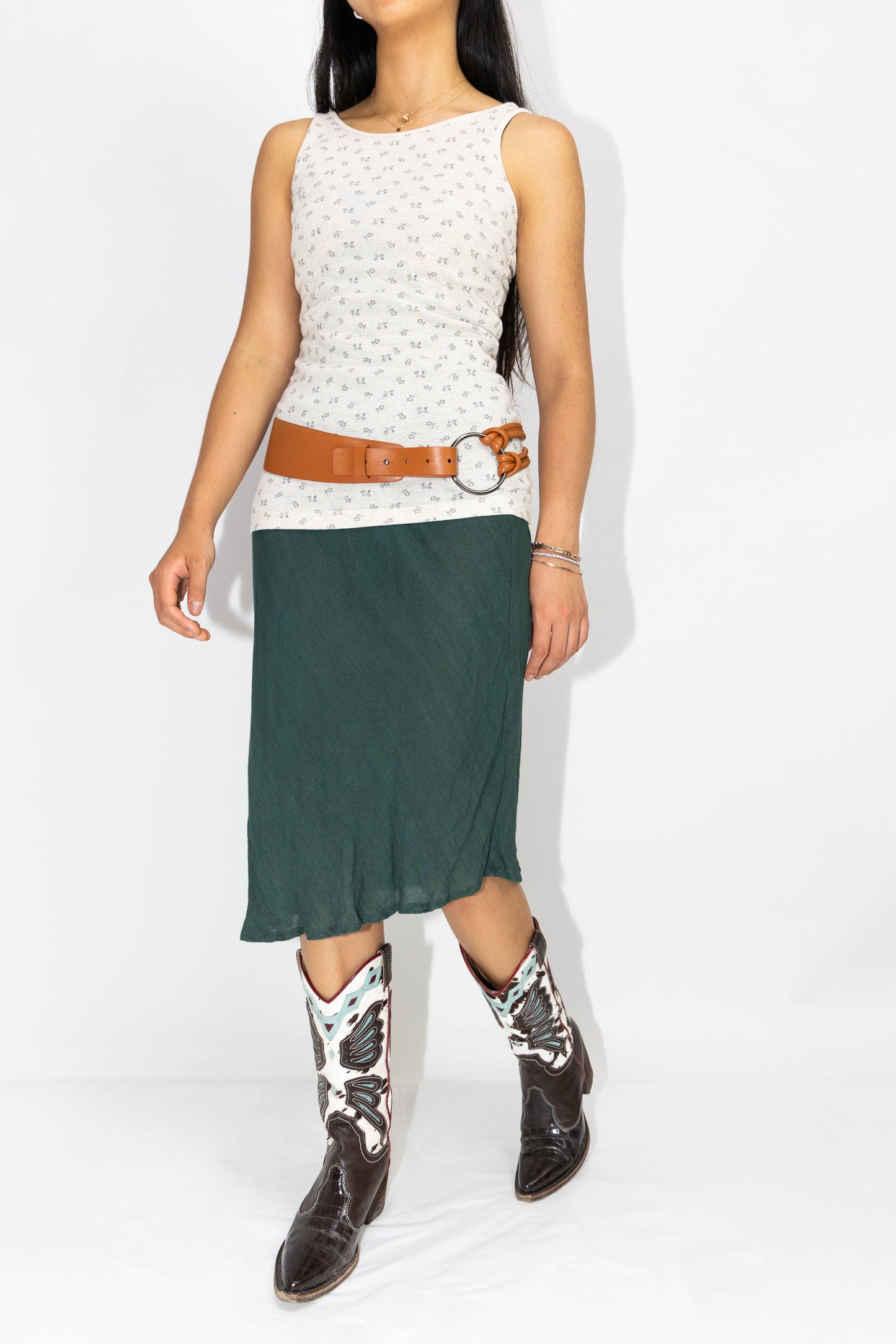 Pani.O leather belt - cognac