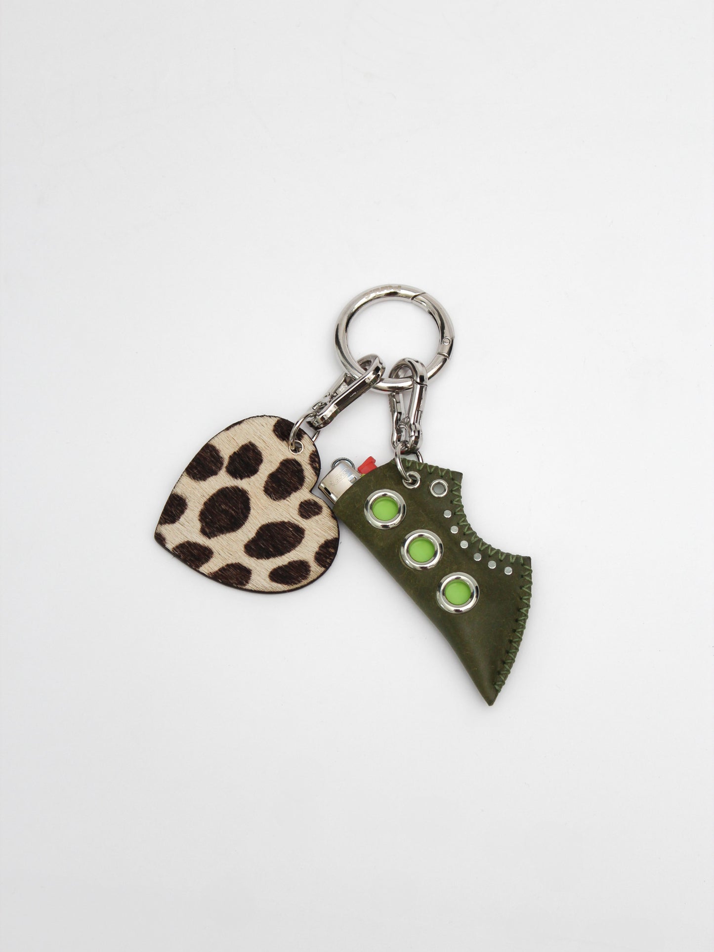 Dalmatian heart charm