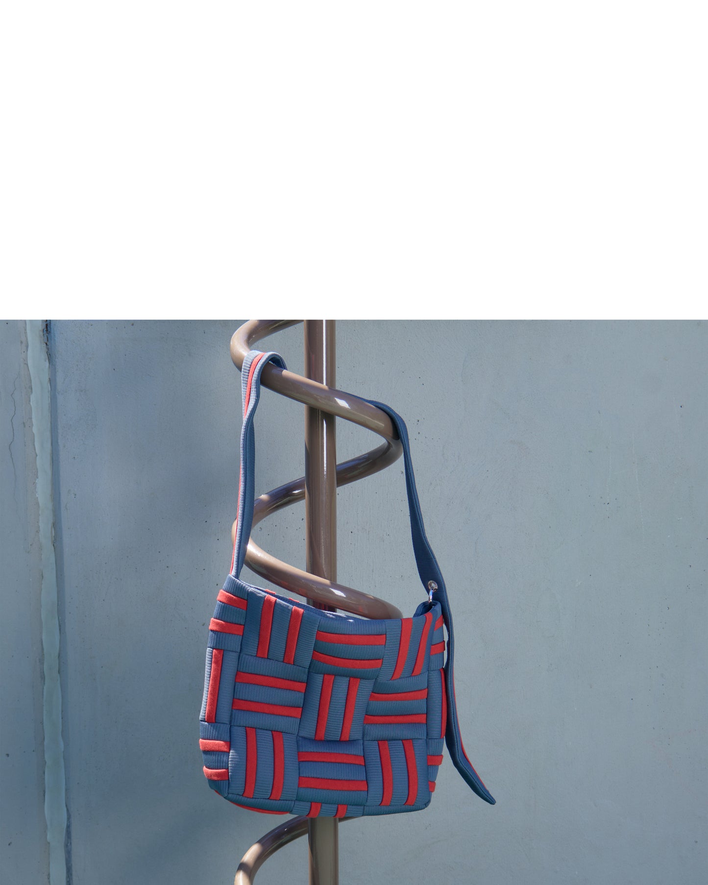 Grid crossbag - Red