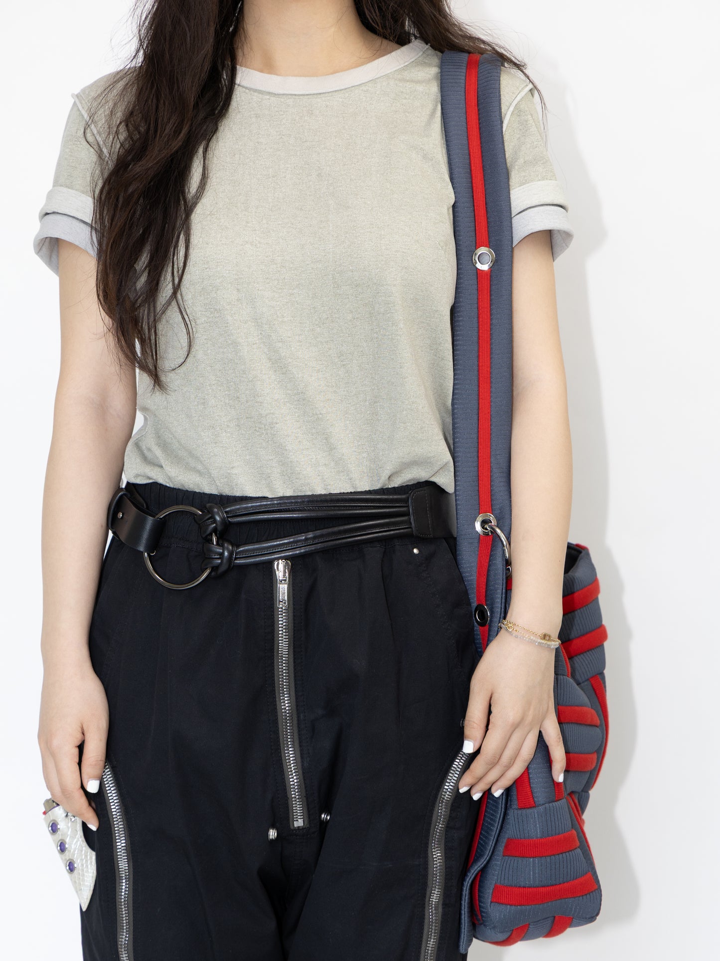 Pani.O leather belt - black