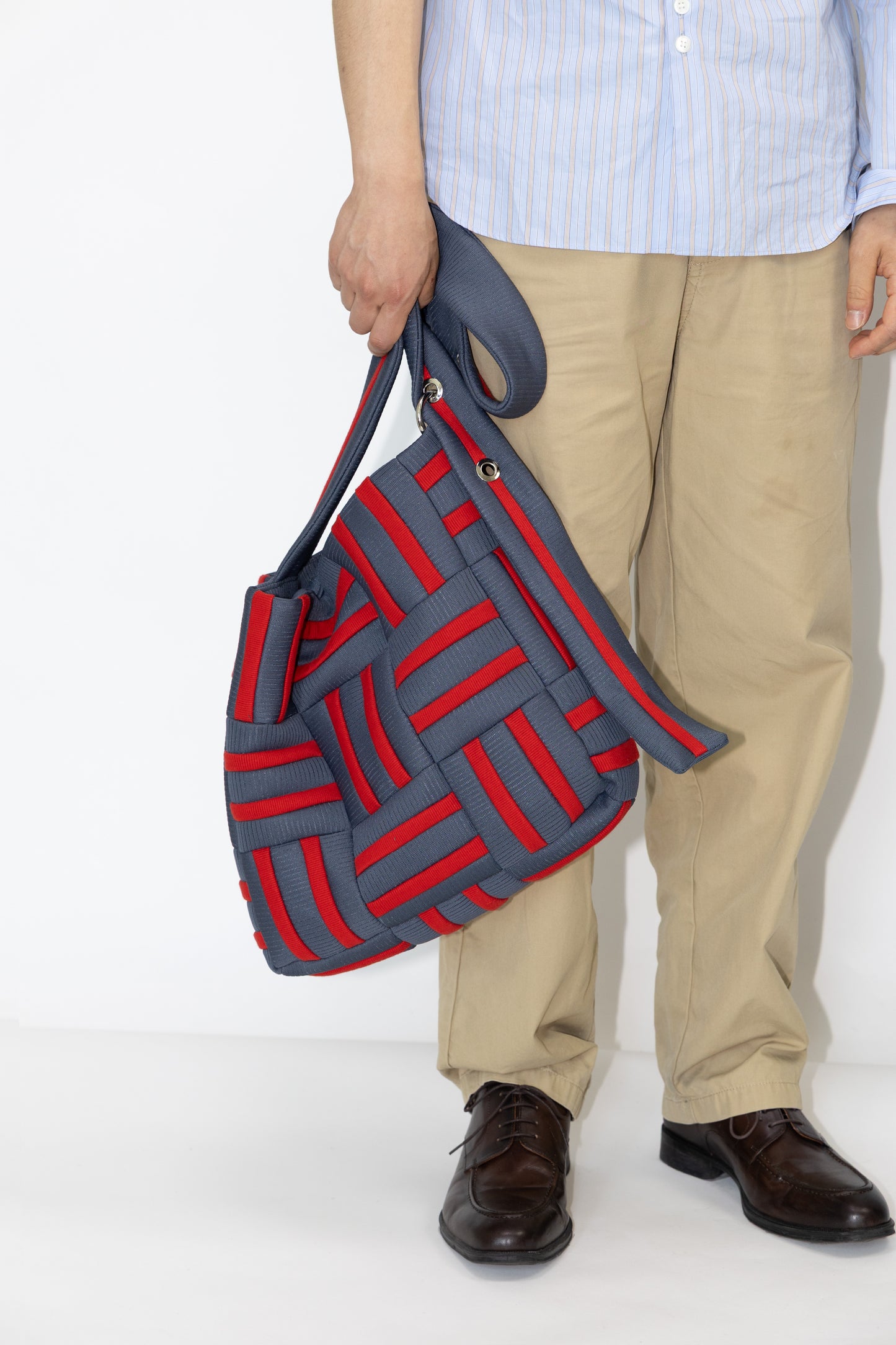 Grid crossbag - Red