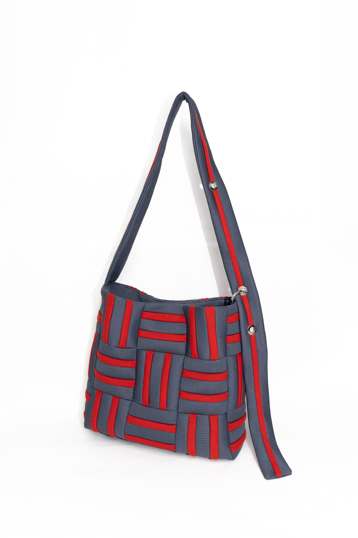 Grid crossbag - Red
