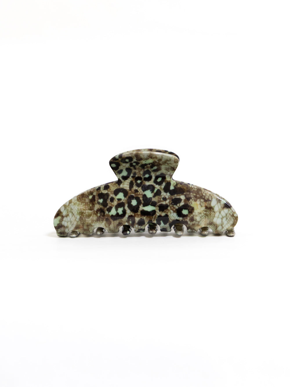 Vintage Leopard Claw clip - Sky Blue