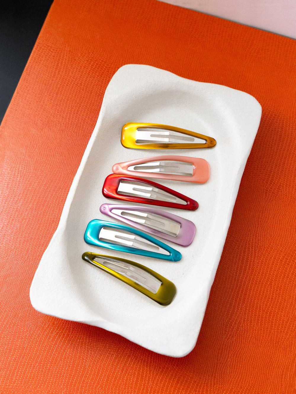 Jelly Hair Snap Clips