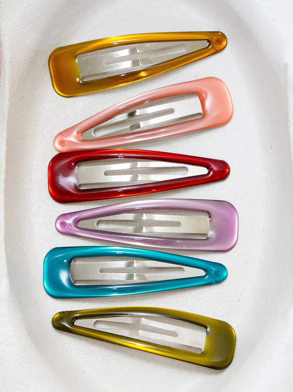 Jelly Hair Snap Clips