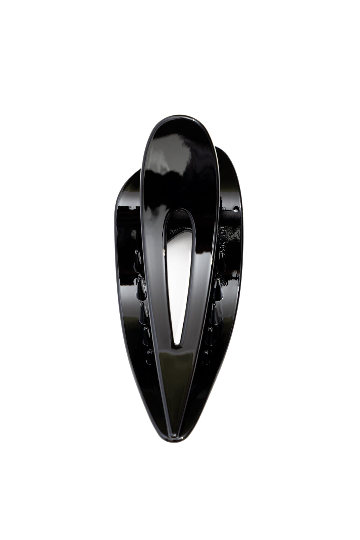 Crocodile Flat Claw Clip - Black
