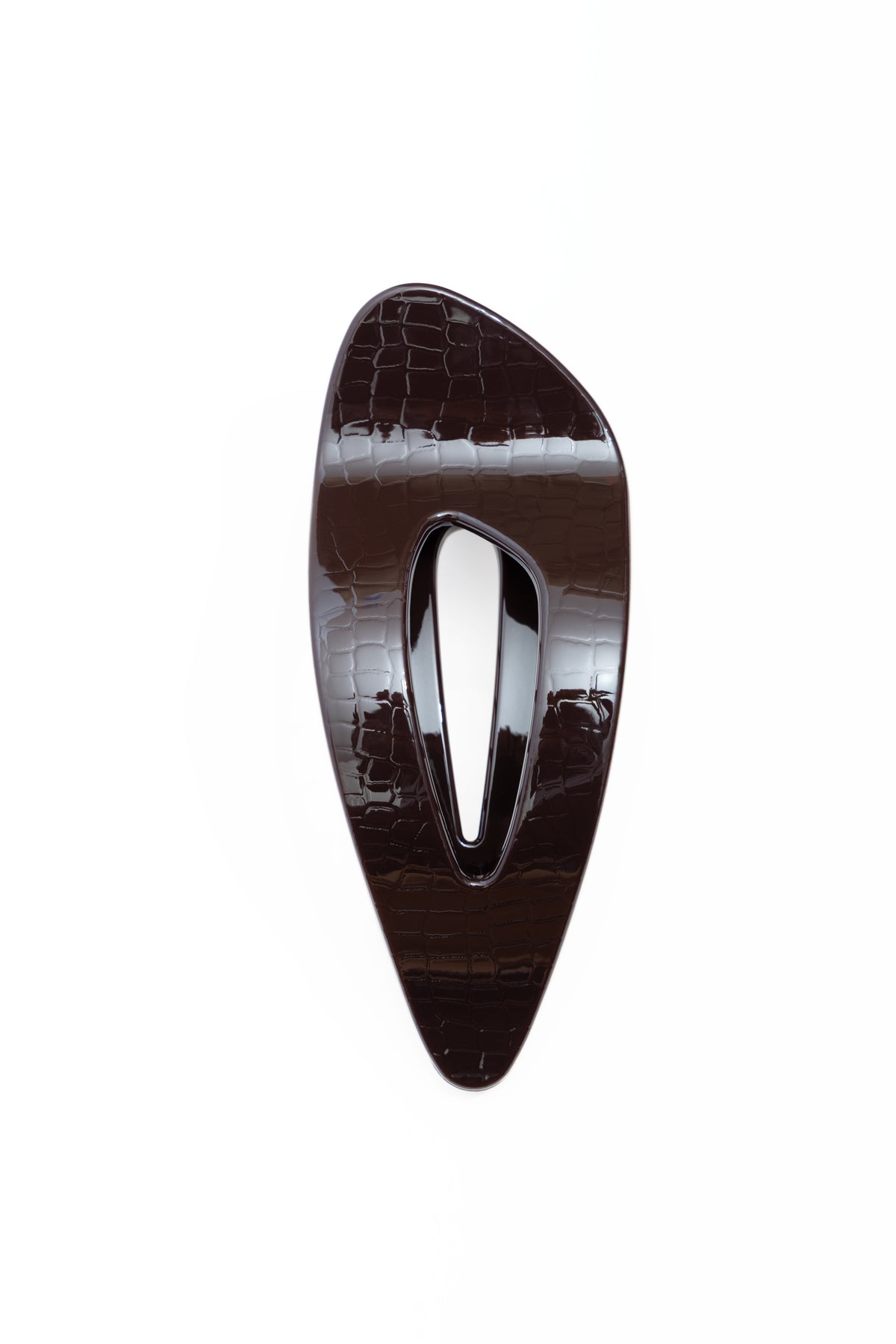Crocodile Flat Claw Clip - Black