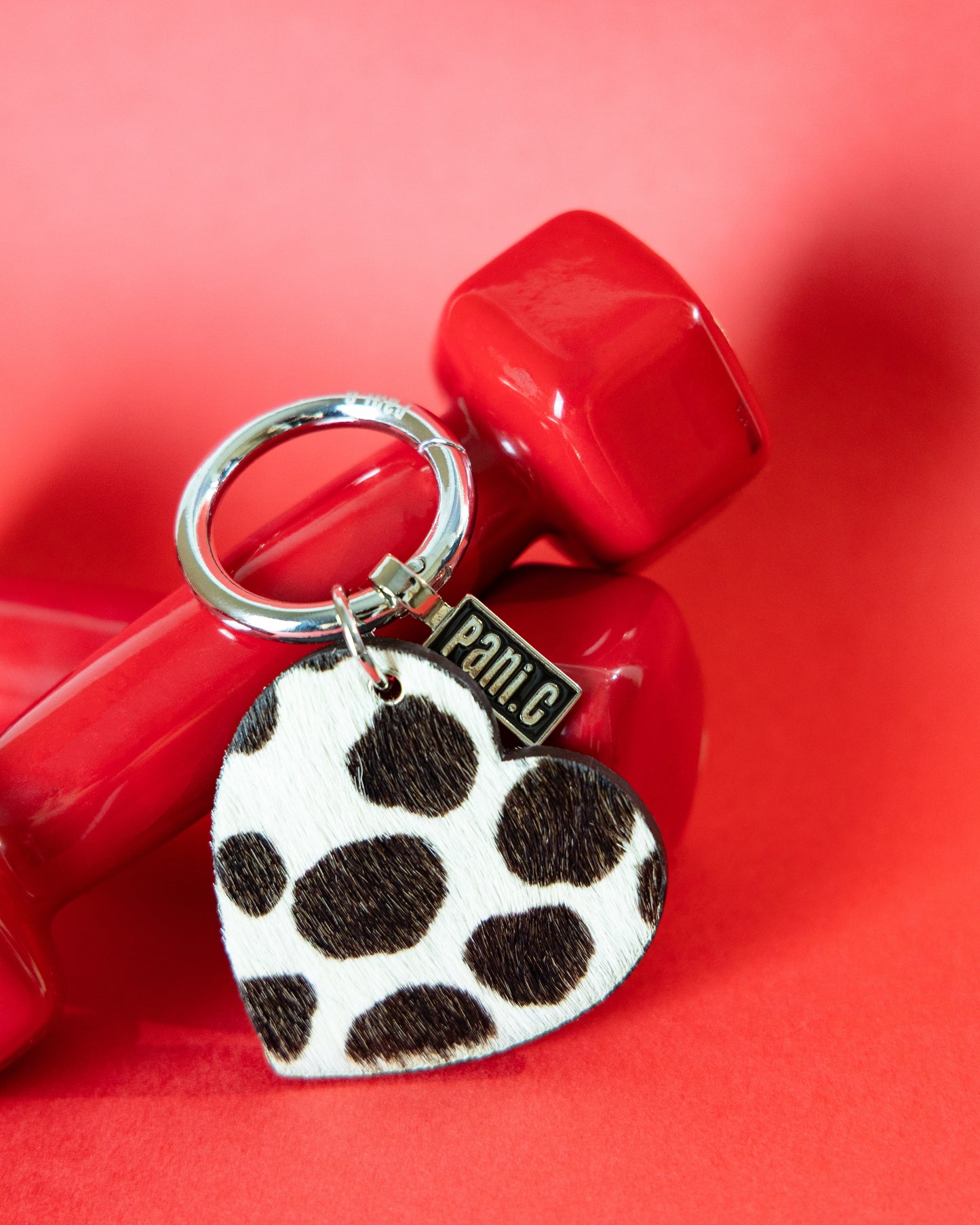 Dalmatian heart charm