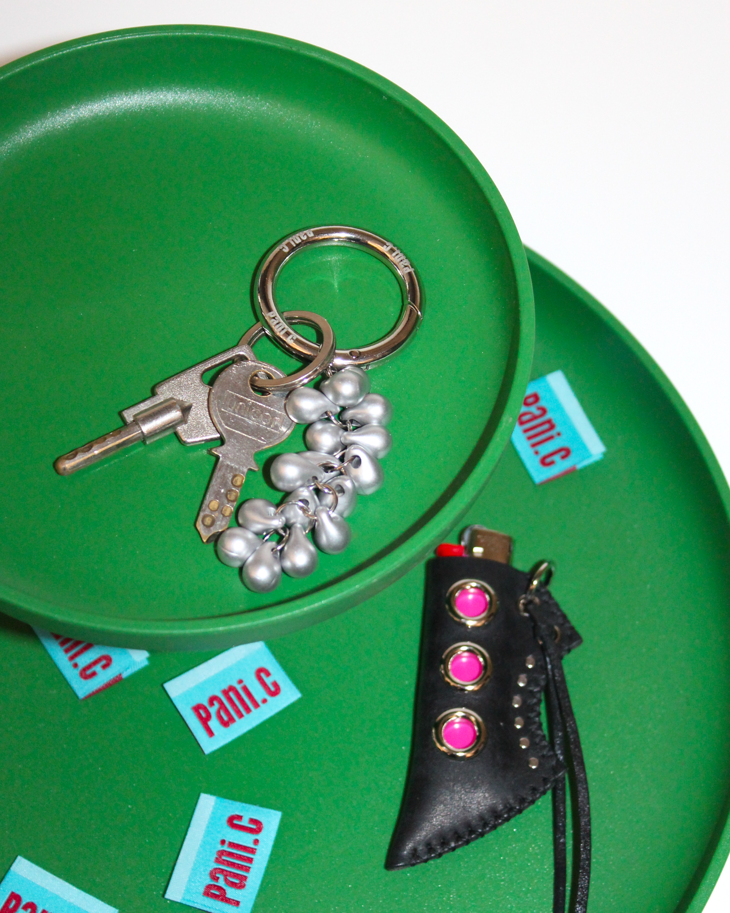Steel grape keyring