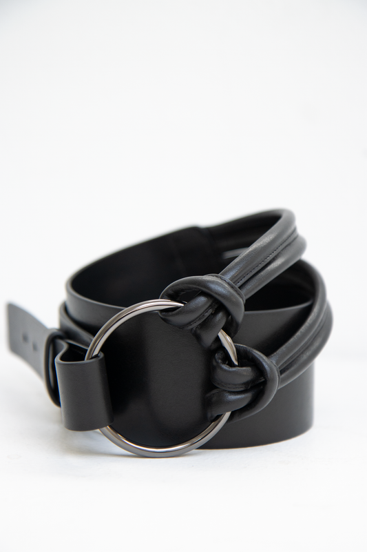 Pani.O leather belt - black
