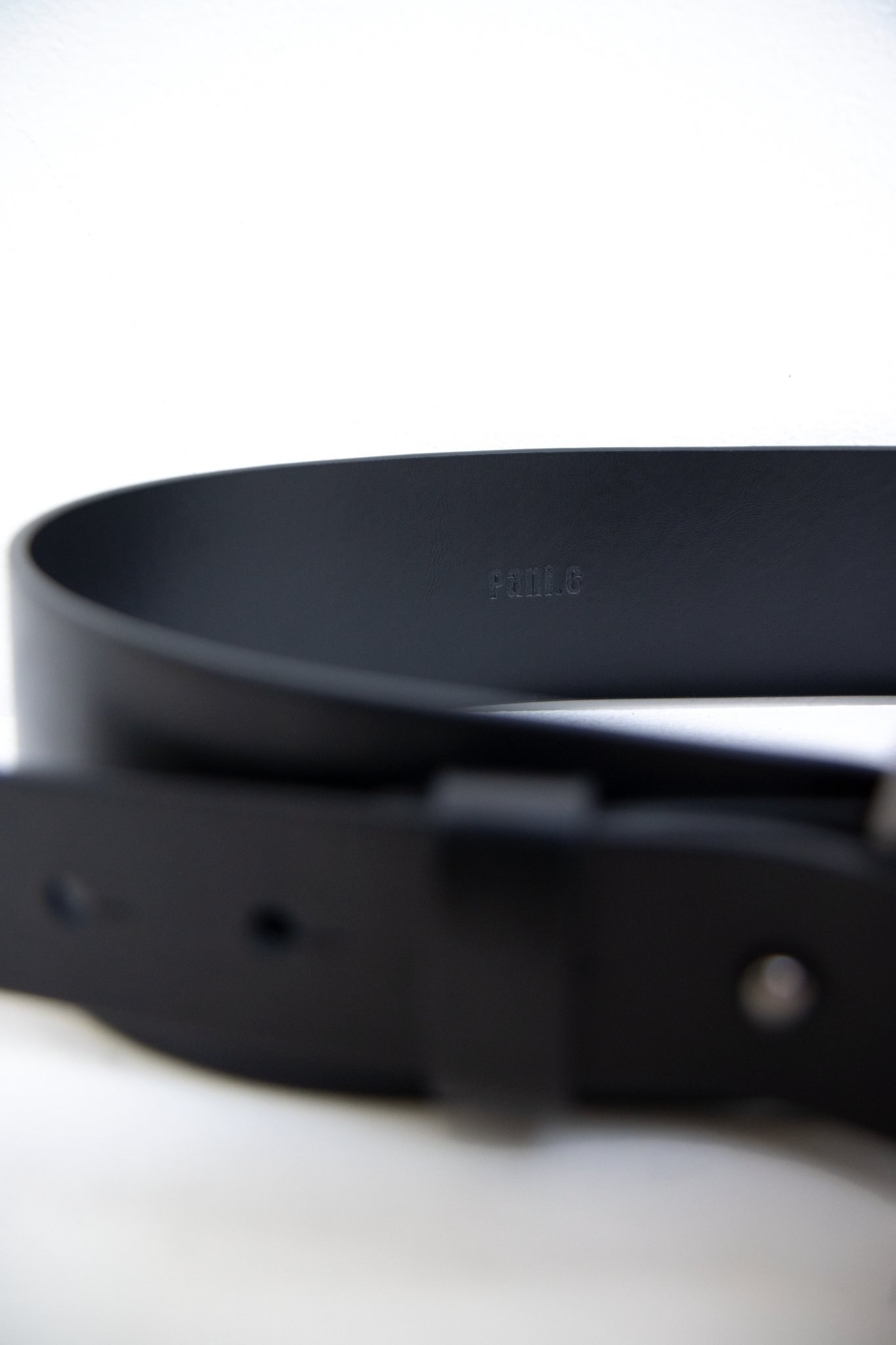 파니오 가죽벨트 - 블랙