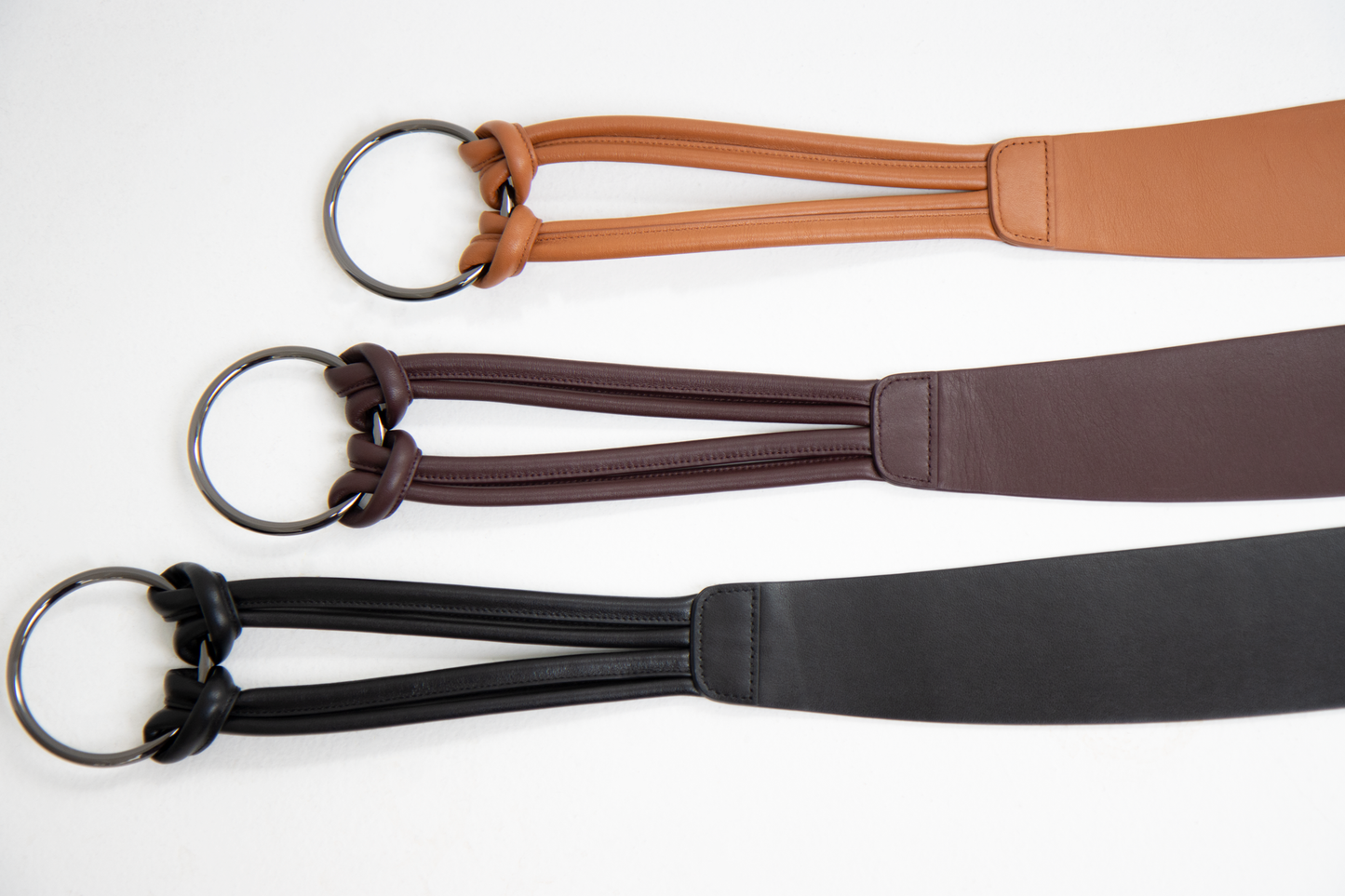 파니오 가죽벨트 - 블랙