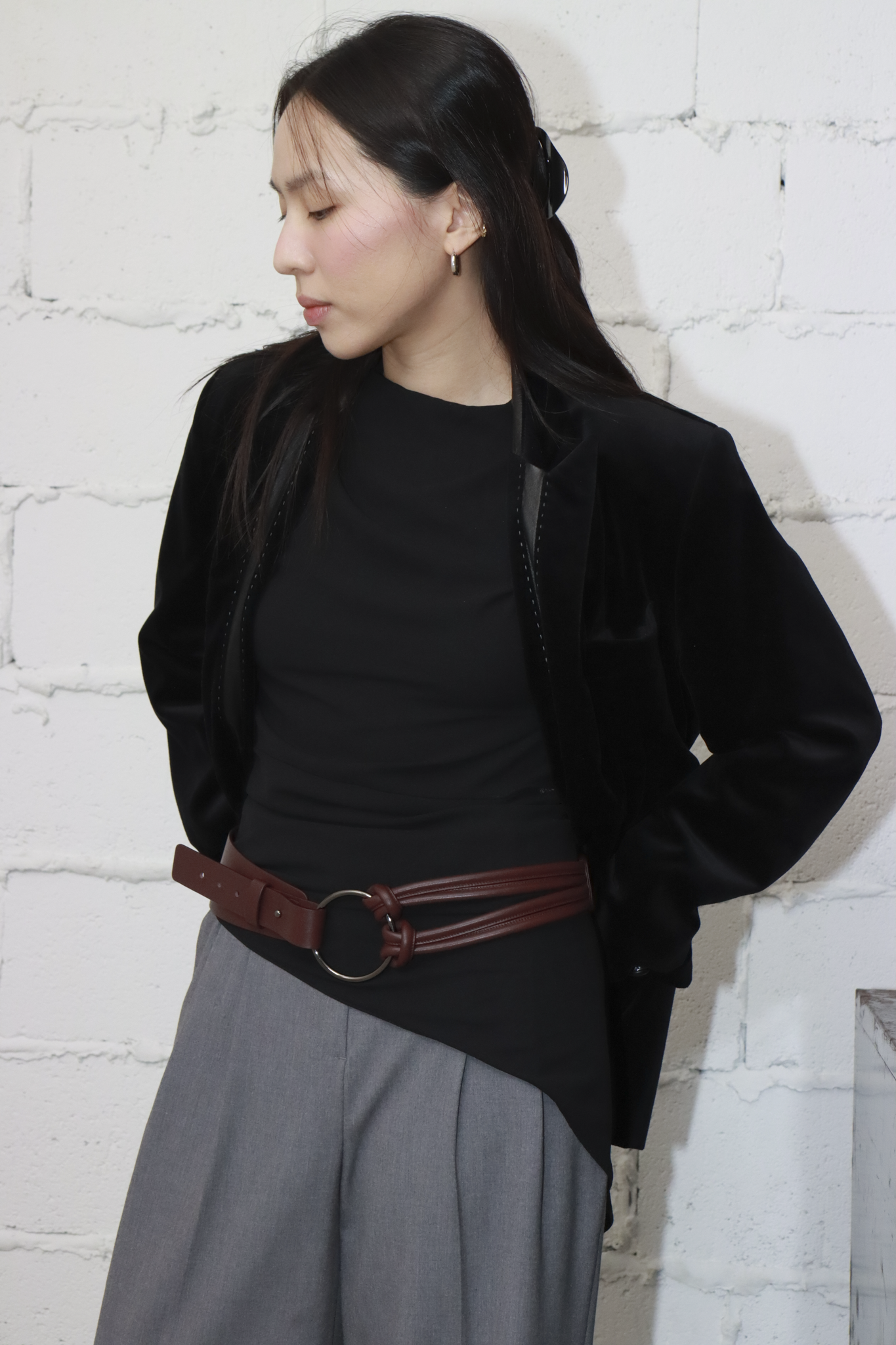 Pani.O 革ベルト - ワインブラウン