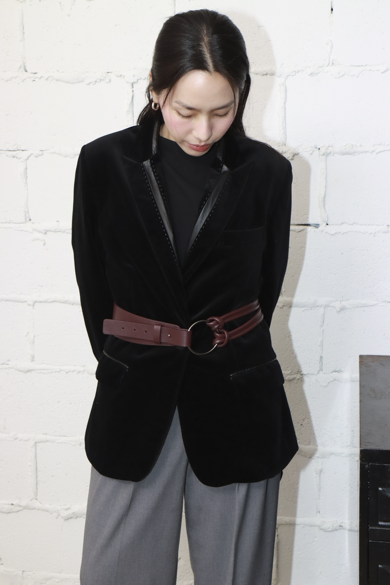 Pani.O 革ベルト - ワインブラウン