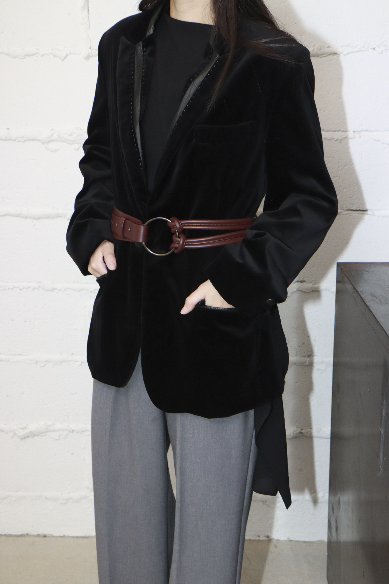 Pani.O 革ベルト - ワインブラウン