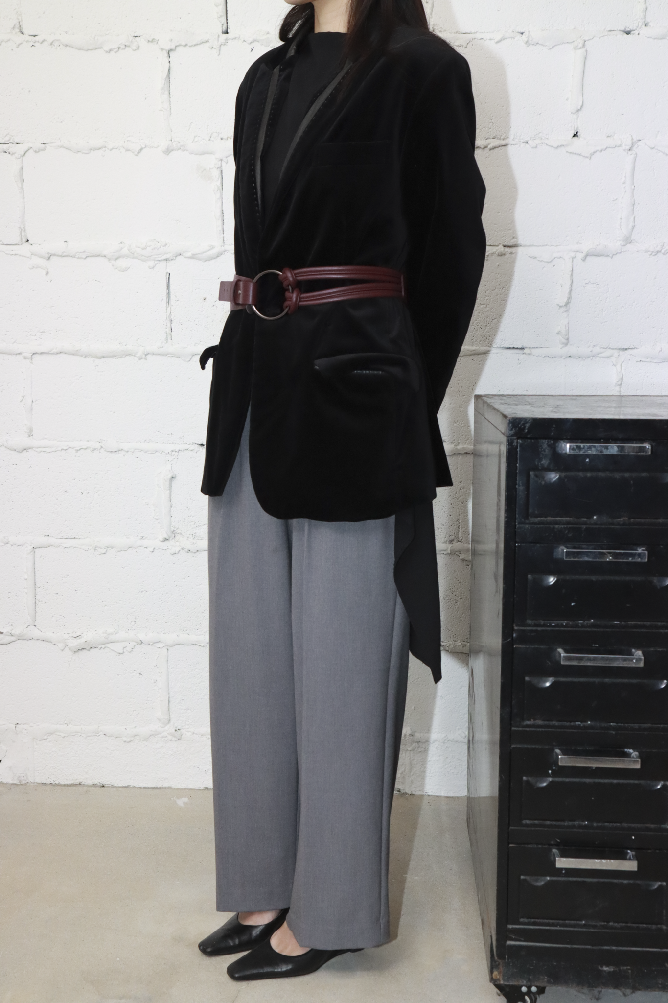 Pani.O 革ベルト - ワインブラウン