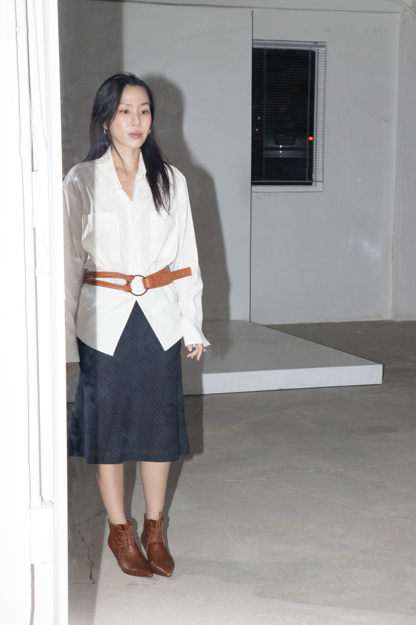 파니오 가죽벨트 - 코냑