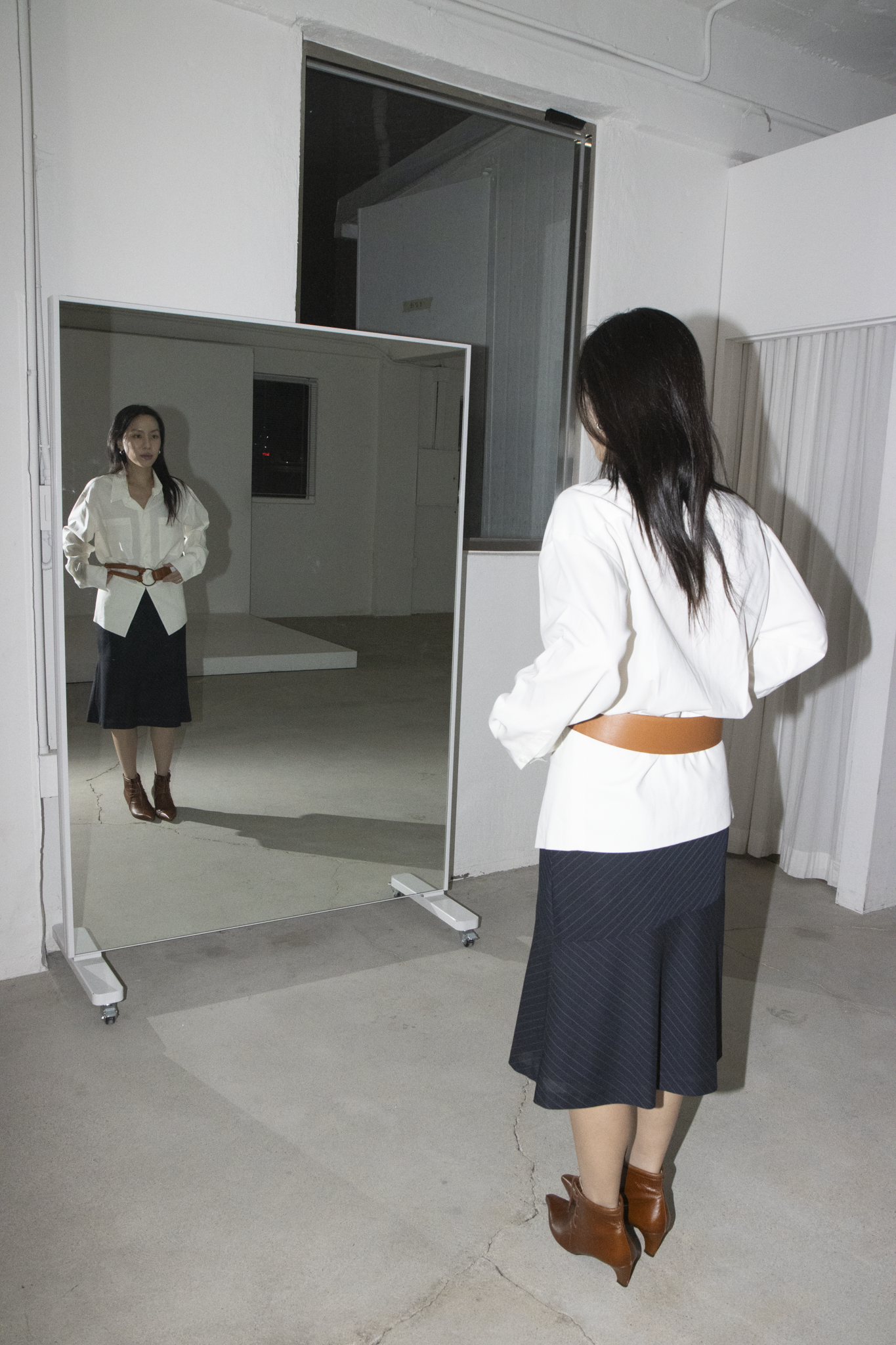 파니오 가죽벨트 - 코냑