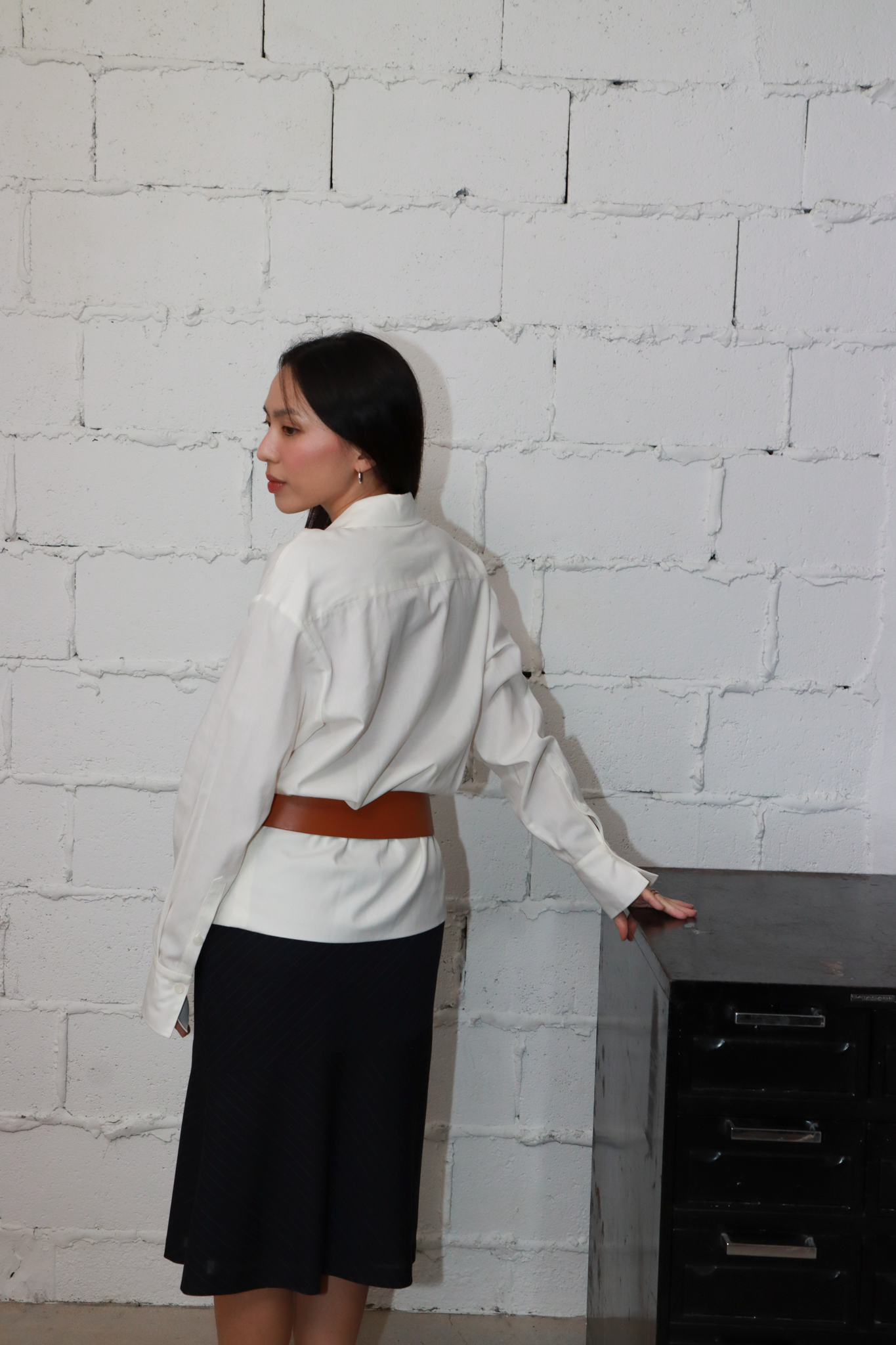 파니오 가죽벨트 - 코냑