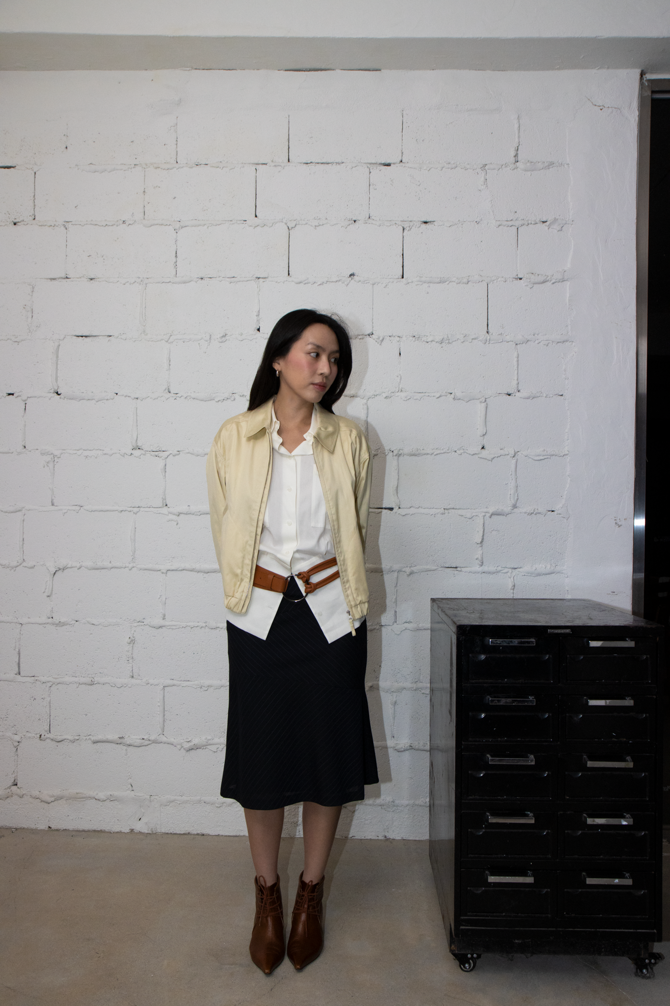 파니오 가죽벨트 - 코냑