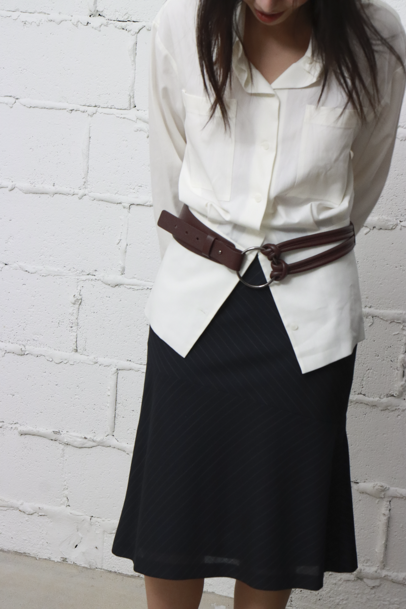 Pani.O 革ベルト - ワインブラウン