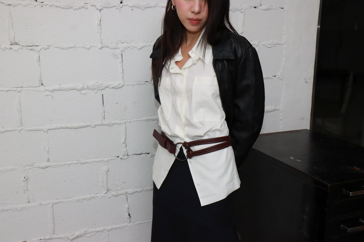 Pani.O 革ベルト - ワインブラウン