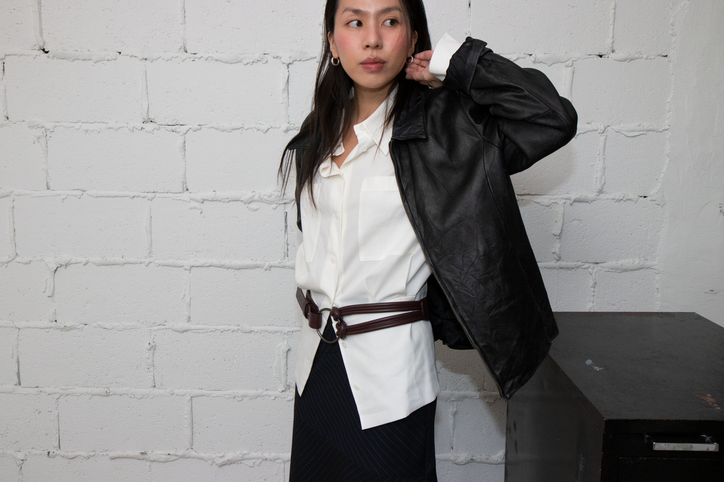 Pani.O 革ベルト - ワインブラウン