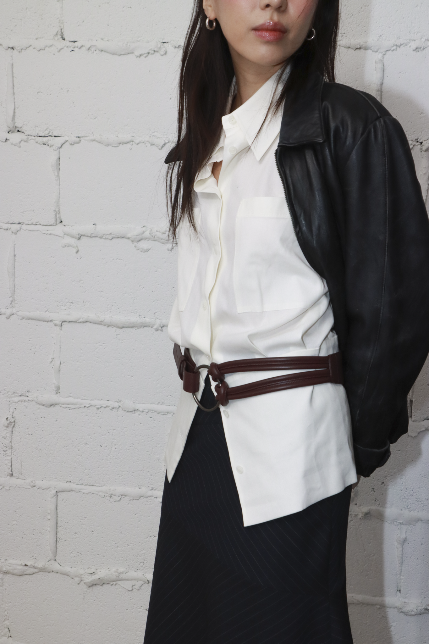 Pani.O 革ベルト - ワインブラウン