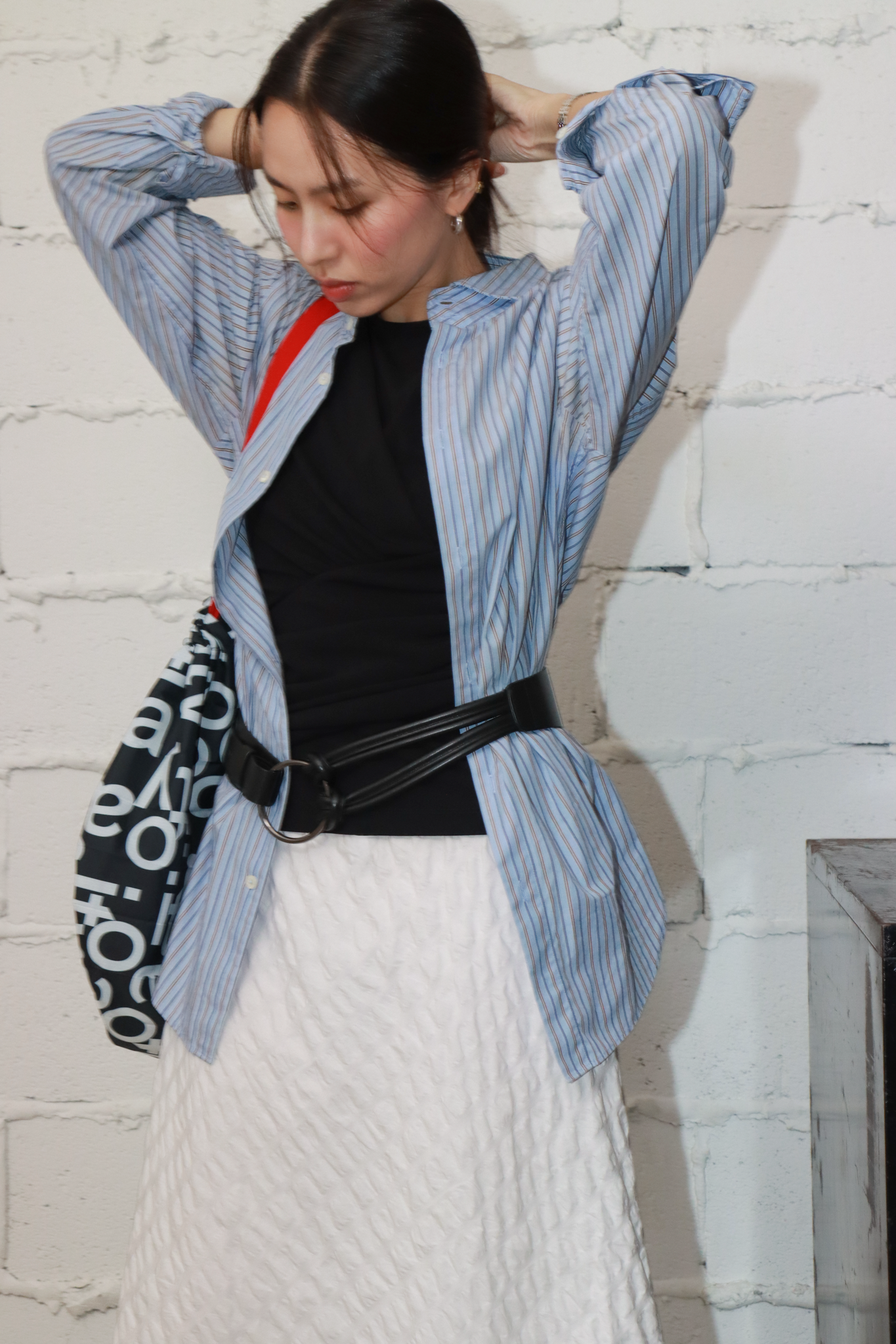 파니오 가죽벨트 - 블랙