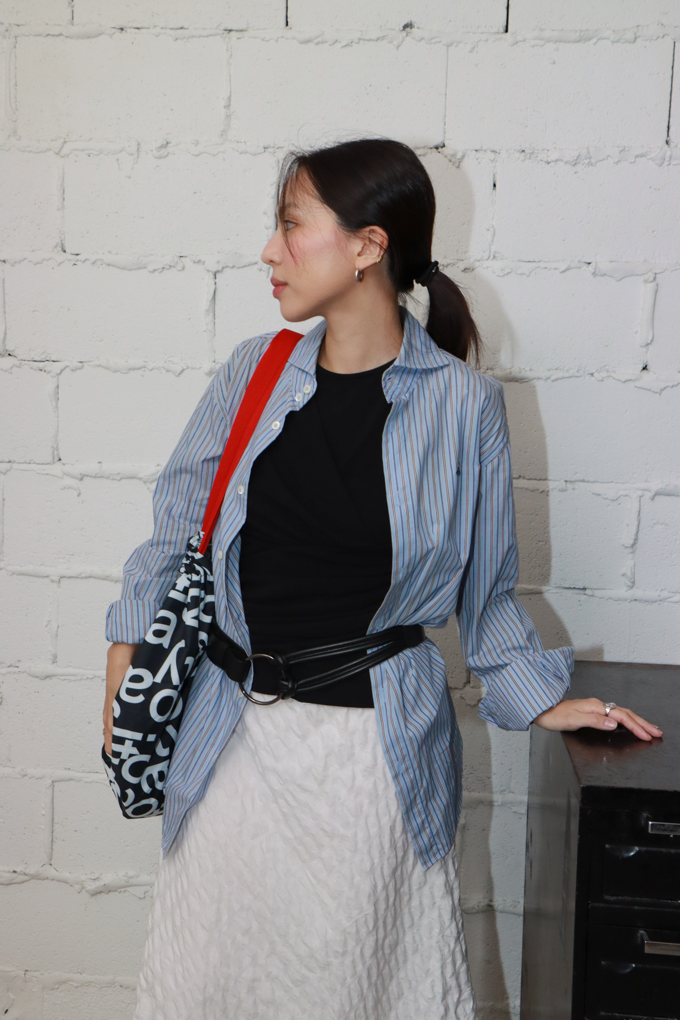 파니오 가죽벨트 - 블랙