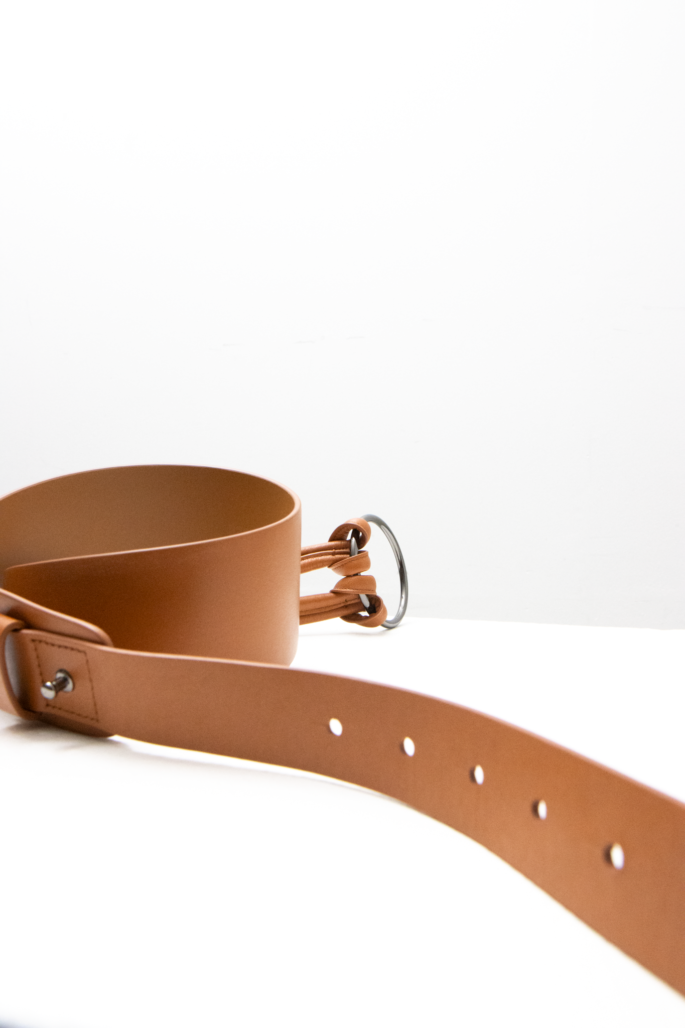 파니오 가죽벨트 - 코냑