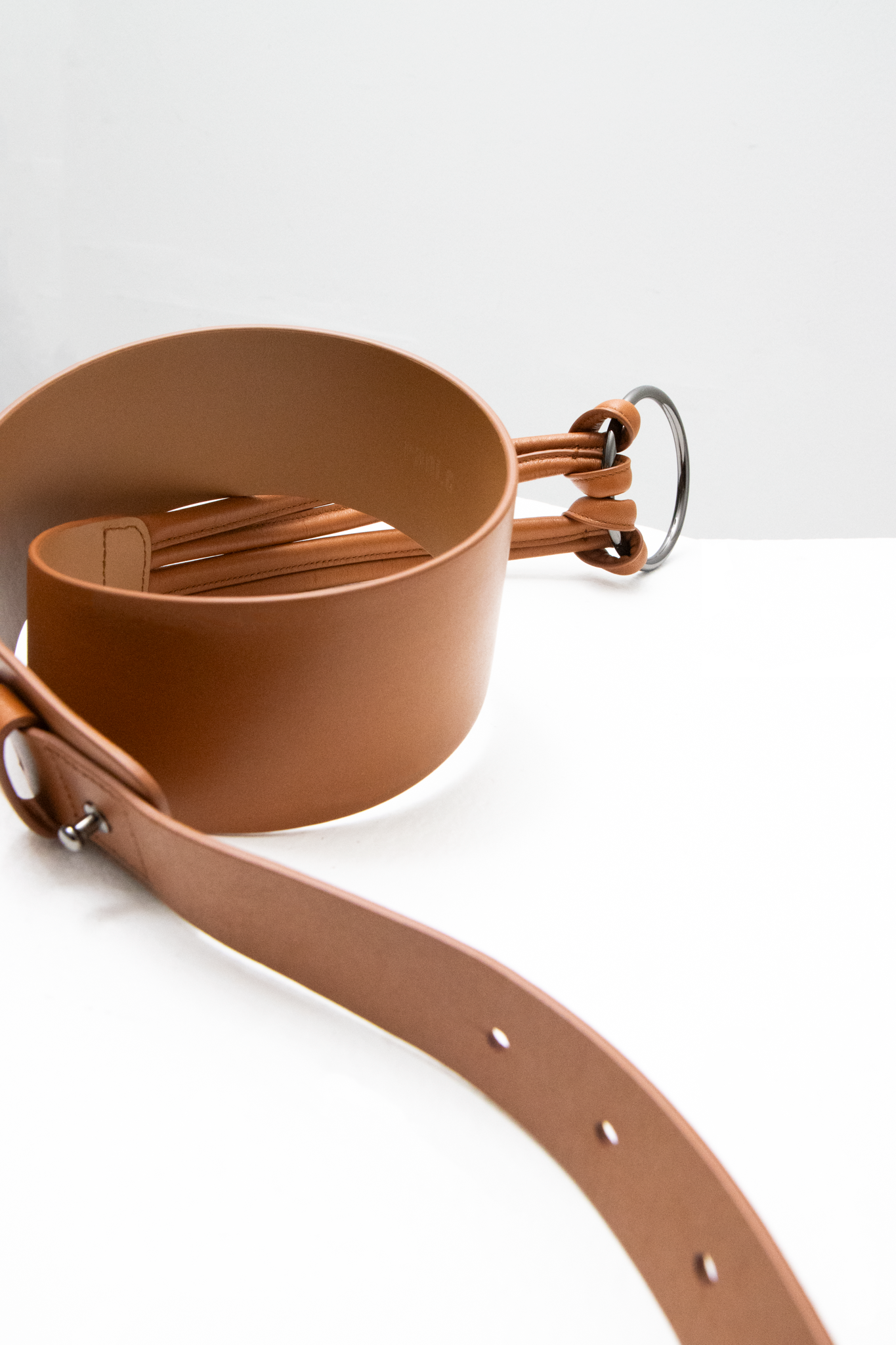 파니오 가죽벨트 - 코냑