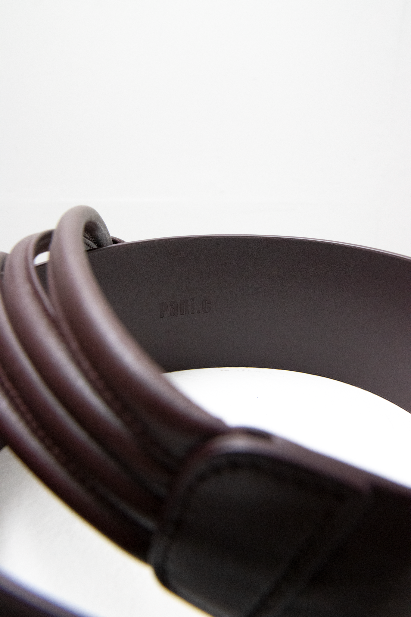 Pani.O 革ベルト - ワインブラウン