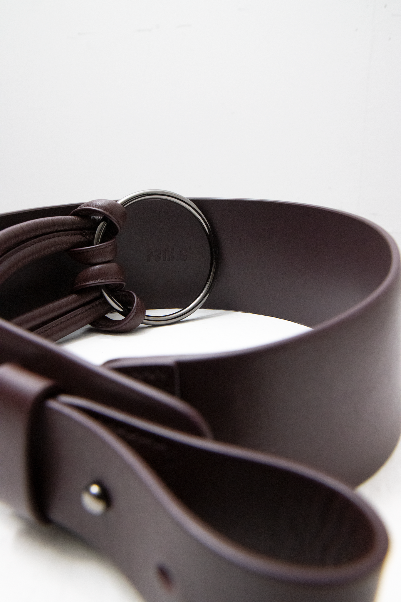 Pani.O 革ベルト - ワインブラウン