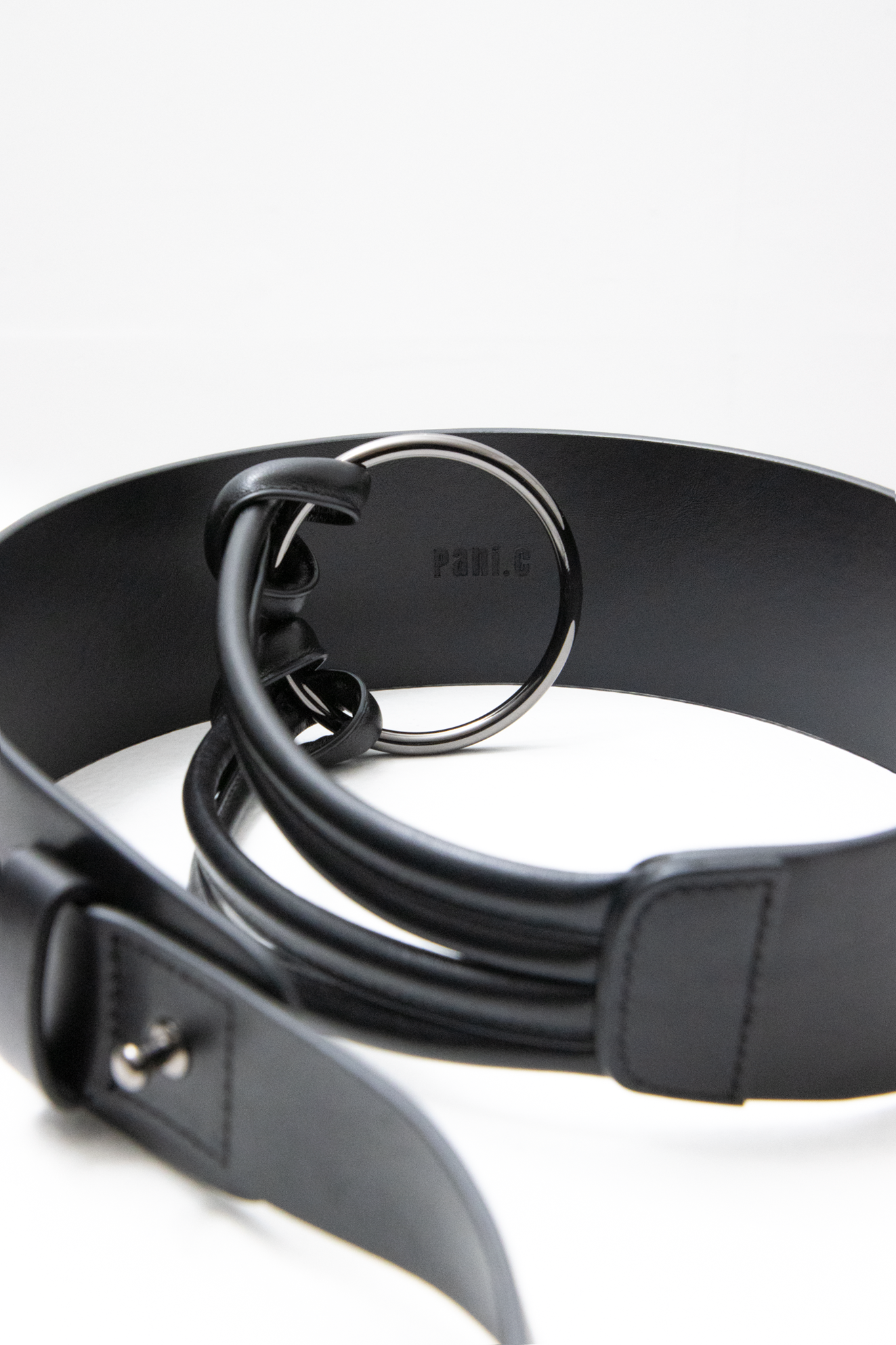 파니오 가죽벨트 - 블랙