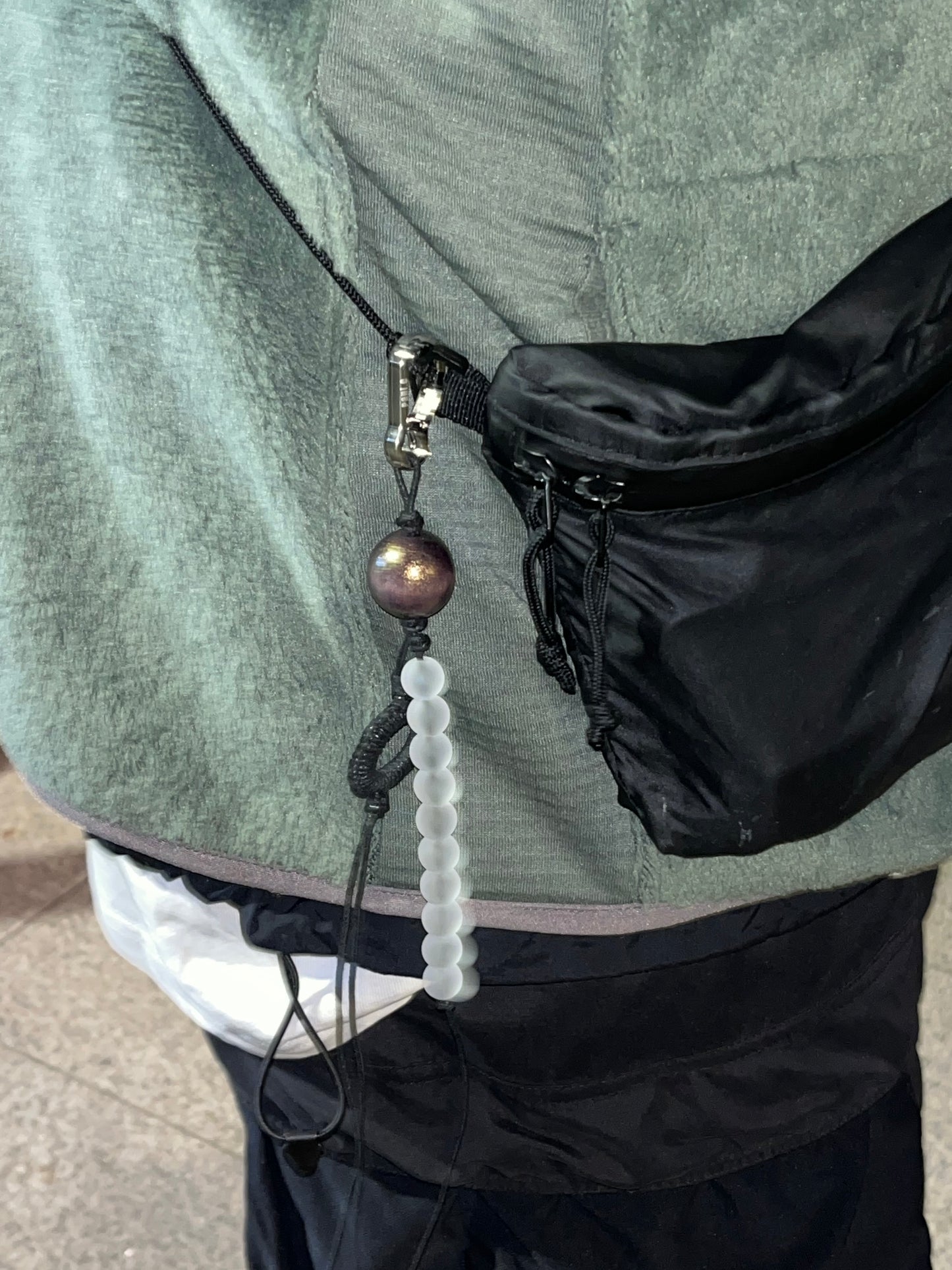 Clear ball charm