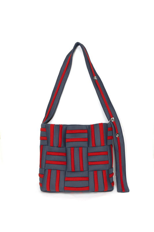 Grid crossbag - Red