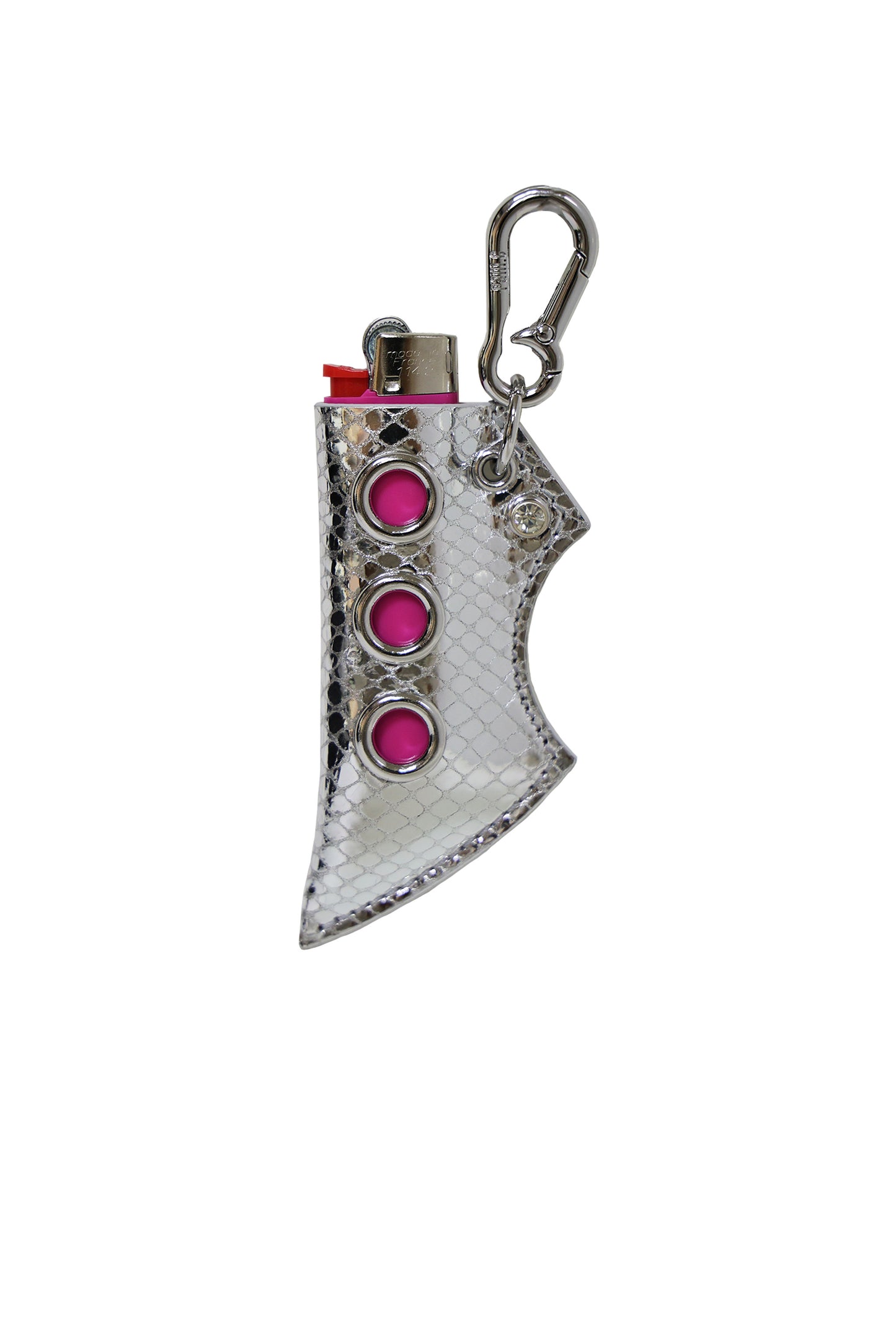 Essential Lighter holder with stone - Silver