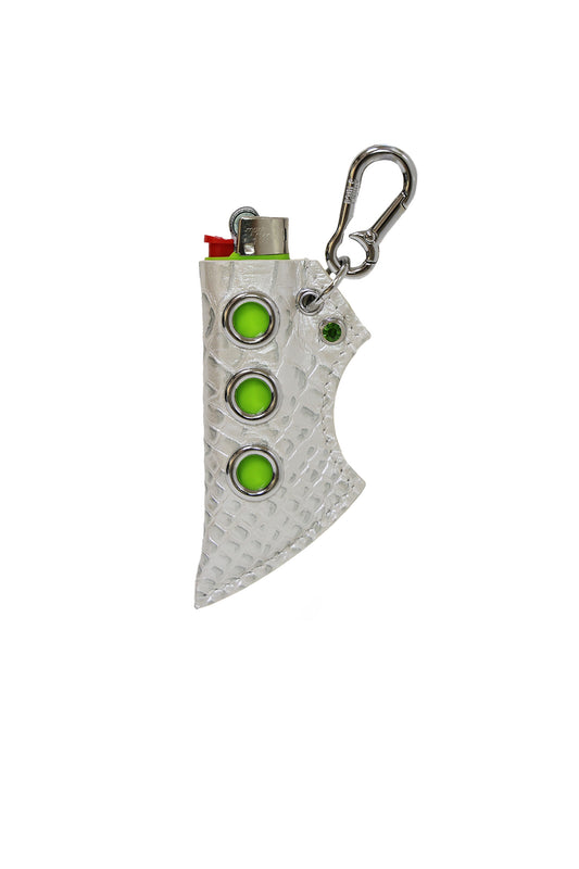 Essential Lighter holder with stone - Metal White